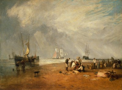 The Fish Market at Hastings Beach by Joseph Mallord William Turner